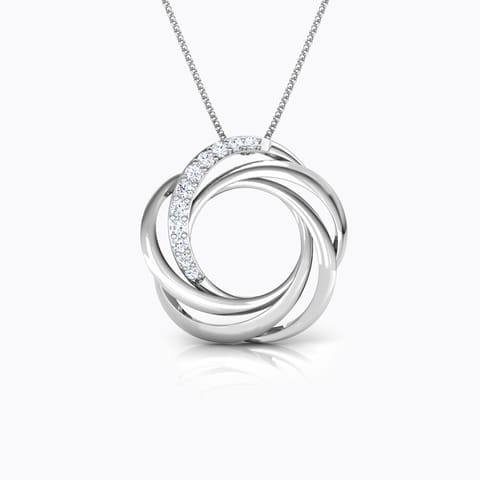 Sparkling Whorl Platinum Platinum Pendant Platinum,Diamond Pendants Platinum 950 Platinum Sparkling Whorl Platinum Platinum Pendant
