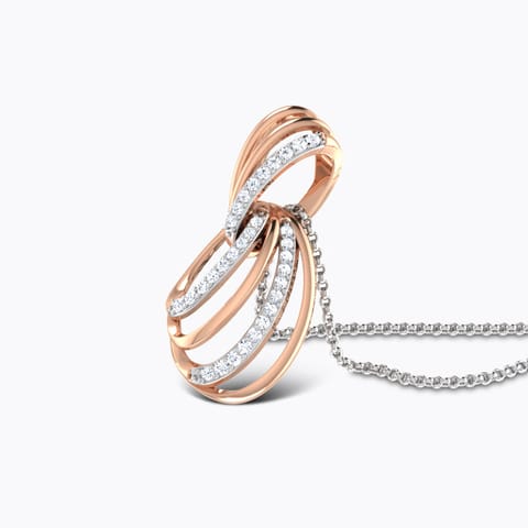 Hazel Whirl Diamond Pendant Diamond Pendants 18 Karat Rose Gold Hazel Whirl Diamond Pendant