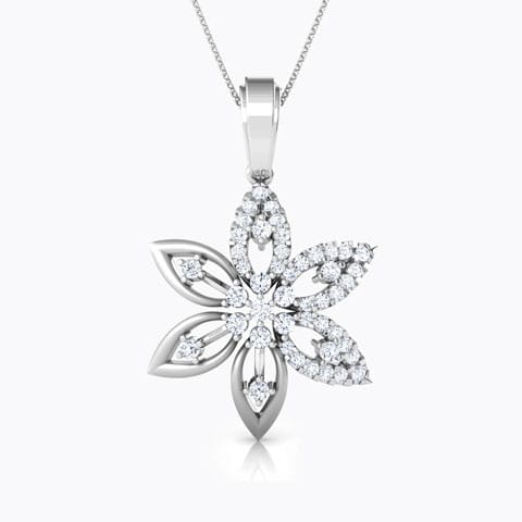 Celina Diamond Pendant Diamond Pendants 18 Karat White Gold Celina Diamond Pendant