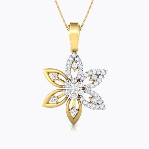 Celina Diamond Pendant Diamond Pendants 18 Karat Yellow Gold Celina Diamond Pendant