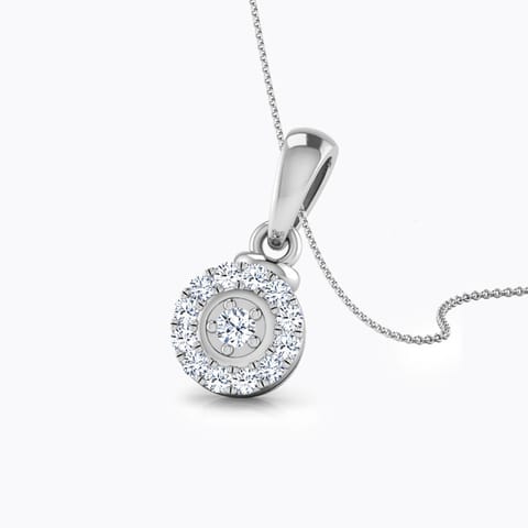 Fanny Cluster Diamond Pendant Diamond Pendants 18 Karat White Gold Fanny Cluster Diamond Pendant