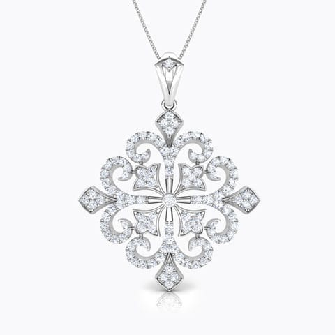 Nova Victorian Diamond Pendant Diamond Pendants 18 Karat White Gold Nova Victorian Diamond Pendant