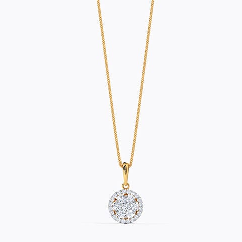 Carol Seven Stone Diamond Pendant Diamond Pendants 18 Karat Yellow Gold Carol Seven Stone Diamond Pendant
