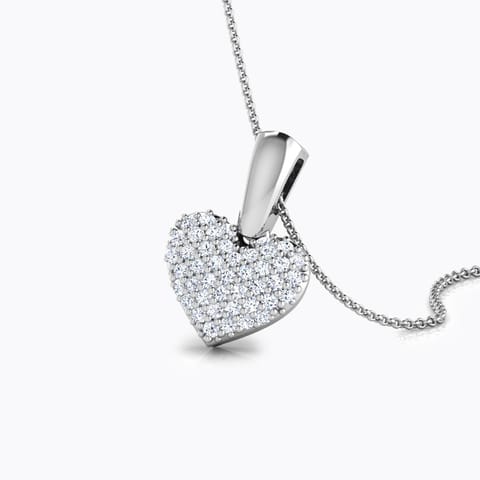 Adore Love Diamond Pendant Diamond Pendants 18 Karat White Gold Adore Love Diamond Pendant