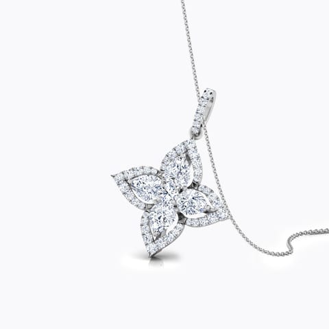 Glimmer Diamond Pendant Diamond Pendants 18 Karat White Gold Glimmer Diamond Pendant