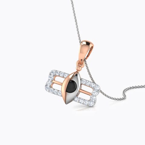 Lord Shiva Third Eye Diamond Pendant Diamond Pendants 18 Karat Rose Gold Lord Shiva Third Eye Diamond Pendant