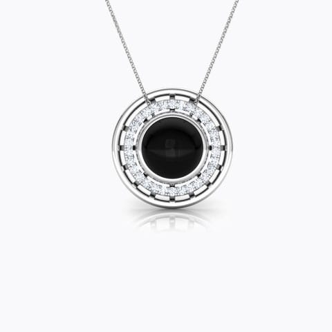 Eros Minaret Gemstone Pendant Diamond,Gemstone Pendants 18 Karat White Gold Eros Minaret Gemstone Pendant
