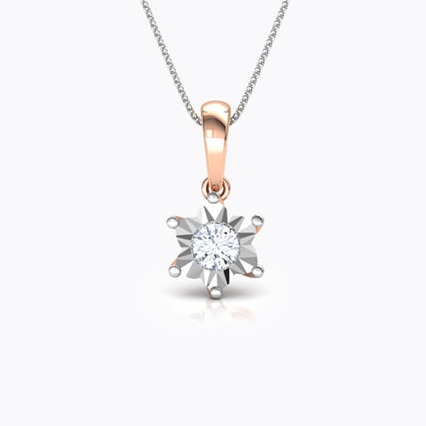 Floret Miracle Plate Diamond Pendant Diamond Pendants 18 Karat Rose Gold Floret Miracle Plate Diamond Pendant