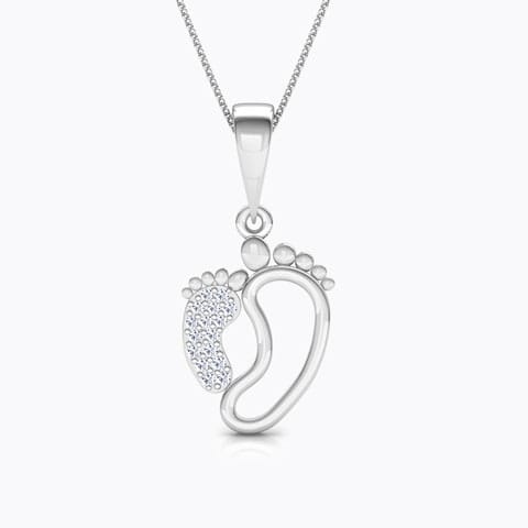 First Steps Mother and Daughter Diamond Pendant Diamond Pendants 18 Karat White Gold First Steps Mother and Daughter Diamond Pendant