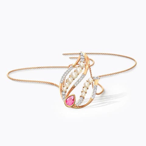 Cambre Pearl Pendant Diamond,Gemstone Pendants 18 Karat Rose Gold Cambre Pearl Pendant