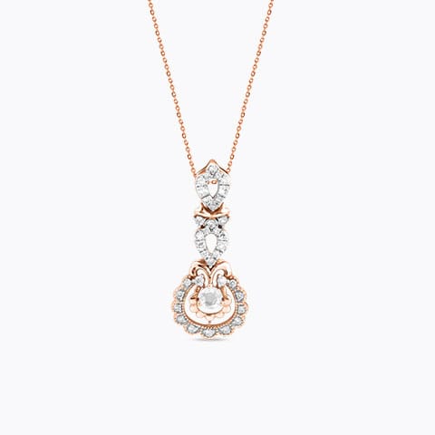 Timeless Sparkle Gemstone Pendant Diamond,Gemstone Pendants 18 Karat Rose Gold Timeless Sparkle Gemstone Pendant