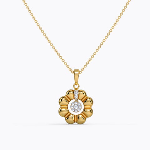 Sway the Night Diamond Pendant Diamond Pendants 14 Karat Yellow Gold Sway the Night Diamond Pendant