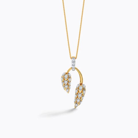 Sunshine Diamond Pendant Diamond Pendants 18 Karat Yellow Gold Sunshine Diamond Pendant