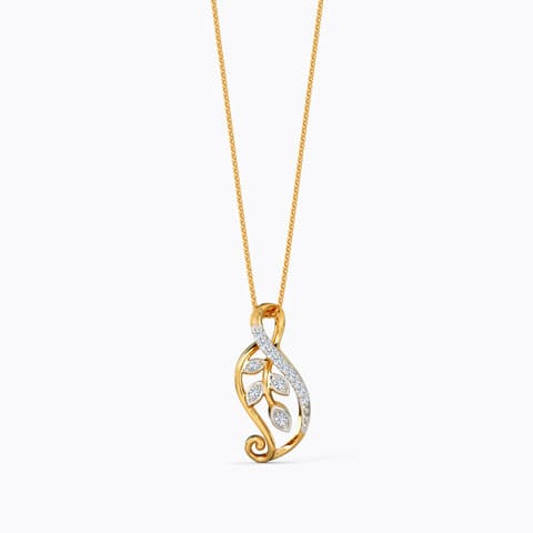 Nora Pleasing Diamond Pendant Diamond Pendants 14 Karat Yellow Gold Nora Pleasing Diamond Pendant