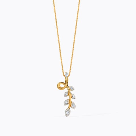 Ela Pleasing Diamond Pendant Diamond Pendants 14 Karat Yellow Gold Ela Pleasing Diamond Pendant
