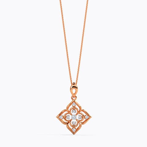 Nancy Glow Diamond Pendant Diamond Pendants 14 Karat Rose Gold Nancy Glow Diamond Pendant