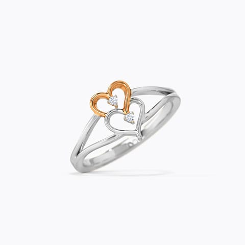 Lot-a-Love Diamond Ring Diamond Rings 18 Karat Two Tone Gold Lot-a-Love Diamond Ring