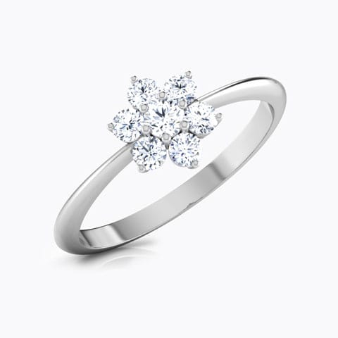 Classic 7-Stone Diamond Ring Diamond Rings 18 Karat White Gold Classic 7-Stone Diamond Ring