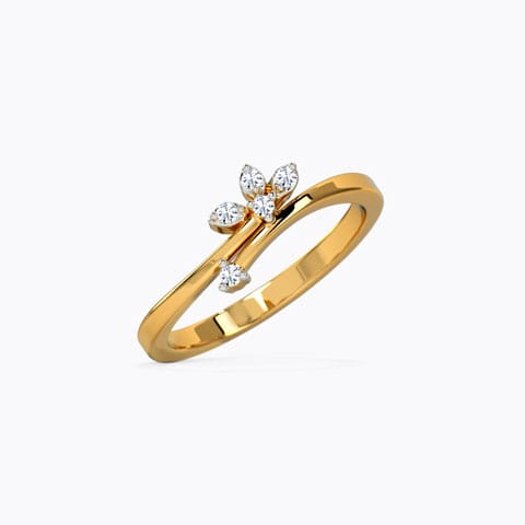 Celestina Diamond Ring Diamond Rings 18 Karat Yellow Gold Celestina Diamond Ring