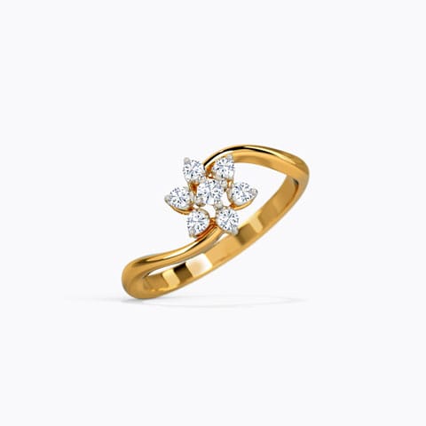 Blossom Diamond Ring Diamond Rings 18 Karat Yellow Gold Blossom Diamond Ring