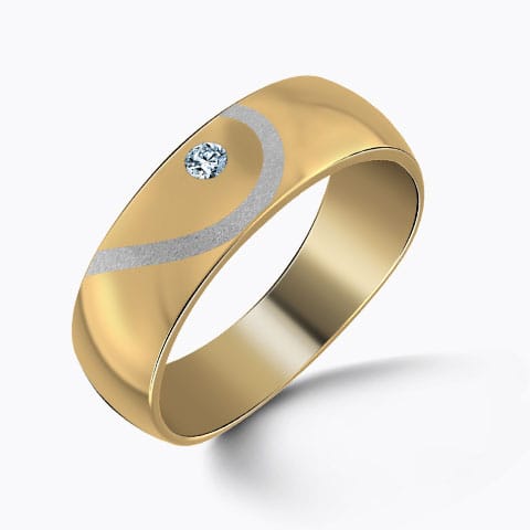 Escada Diamond Ring for Women Diamond Rings 14 Karat Yellow Gold Escada Diamond Ring for Women