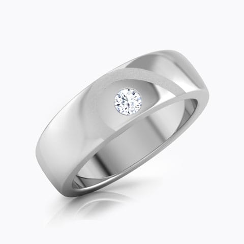 Escada Diamond Ring for Men Diamond Rings 18 Karat White Gold Escada Diamond Ring for Men