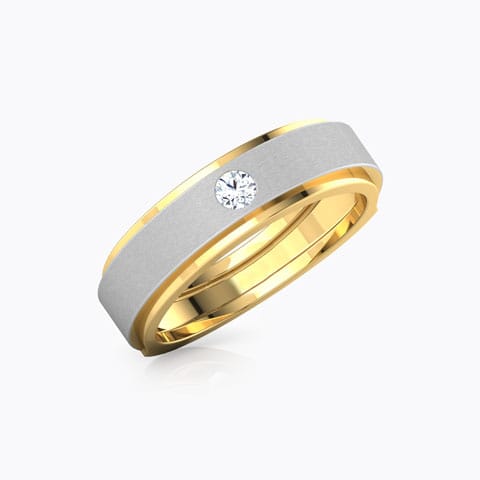 Delicado Diamond Ring for Men Diamond Rings 18 Karat Yellow Gold Delicado Diamond Ring for Men