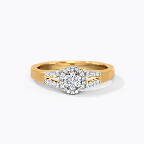 Citric Sparkle Diamond Ring Diamond Rings 18 Karat Yellow Gold Citric Sparkle Diamond Ring