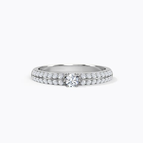 Ethereal Diamond Ring Diamond Rings 18 Karat White Gold Ethereal Diamond Ring