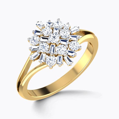 Phoenix Diamond Ring Diamond Rings 18 Karat Yellow Gold Phoenix Diamond Ring