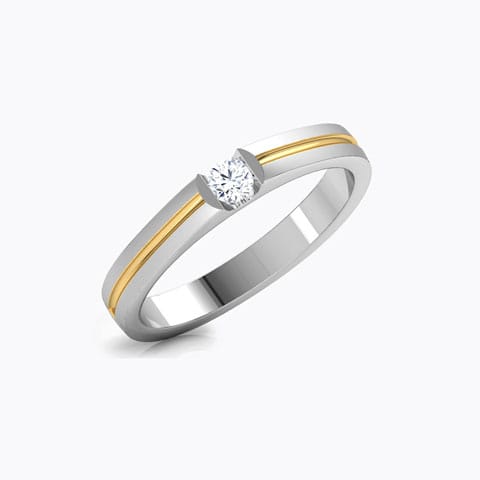 Colin Diamond Ring for Men Diamond Rings 18 Karat White Gold Colin Diamond Ring for Men