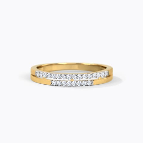 Sally Diamond Band Diamond Rings 18 Karat Yellow Gold Sally Diamond Band