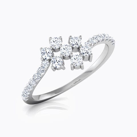 Florrie Shine Diamond Ring Diamond Rings 18 Karat White Gold Florrie Shine Diamond Ring