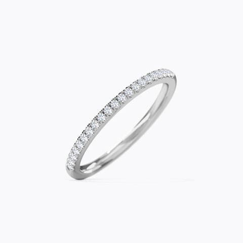Viva Sparkle Diamond Band Diamond Rings 18 Karat White Gold Viva Sparkle Diamond Band