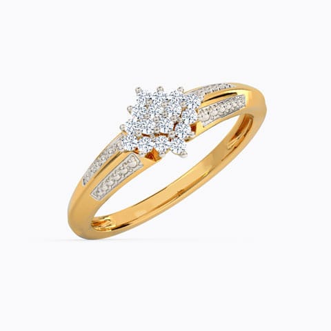 Lavinia Enhanced Shine Diamond Ring Diamond Rings 18 Karat Yellow Gold Lavinia Enhanced Shine Diamond Ring