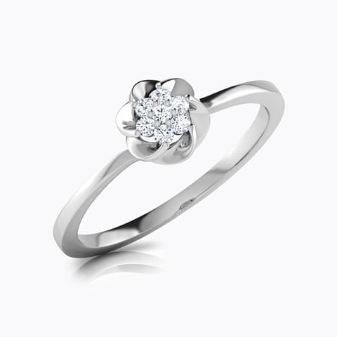 Kylie Interconnected Diamond Ring Diamond Rings 18 Karat White Gold Kylie Interconnected Diamond Ring