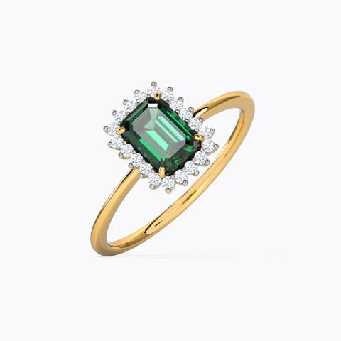 Riveria Elegant Gemstone Ring Diamond,Gemstone Rings 18 Karat Yellow Gold Riveria Elegant Gemstone Ring