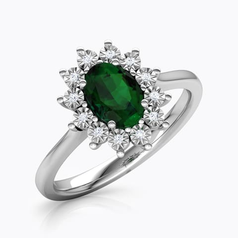 Azure Royal Diamond Ring Diamond,Gemstone Rings 18 Karat White Gold Azure Royal Diamond Ring