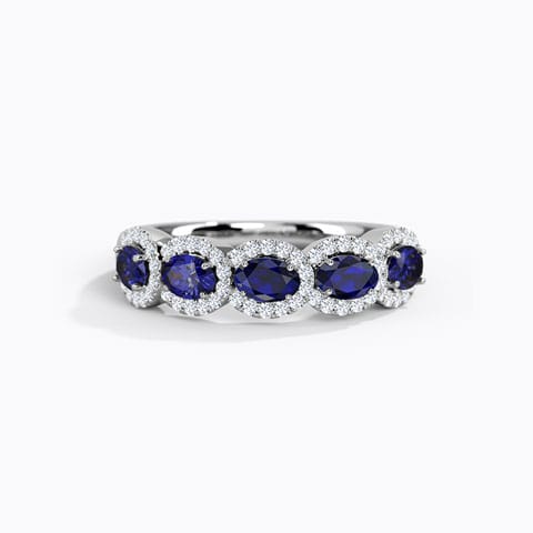 Azura Interlinked Diamond Ring Diamond,Gemstone Rings 14 Karat White Gold Azura Interlinked Diamond Ring