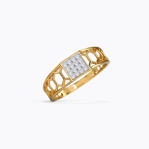 Cory Diamond Ring For Men Diamond Rings 18 Karat Yellow Gold Cory Diamond Ring For Men