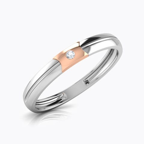 Pamela Diamond Band for Her Diamond Rings 18 Karat Two Tone Gold Pamela Diamond Band for Her