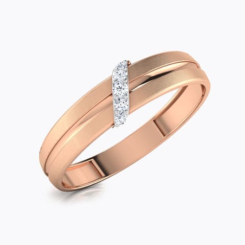 Eloise Diamond Band for Her Diamond Rings 18 Karat Rose Gold Eloise Diamond Band for Her