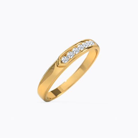 Granida Diamond Band for Her Diamond Rings 18 Karat Yellow Gold Granida Diamond Band for Her