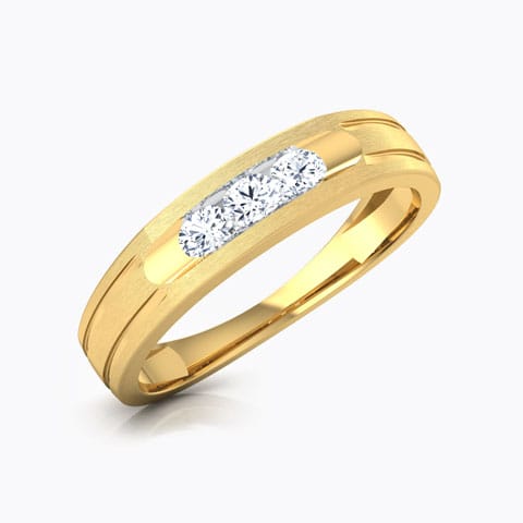 Xavier Diamond Ring For Men Diamond Rings 18 Karat Yellow Gold Xavier Diamond Ring For Men