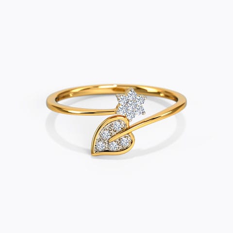 Raisha Bloom Diamond Ring Diamond Rings 18 Karat Yellow Gold Raisha Bloom Diamond Ring