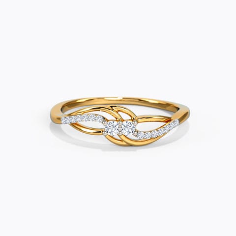 Cassidy Diamond Ring Diamond Rings 18 Karat Yellow Gold Cassidy Diamond Ring