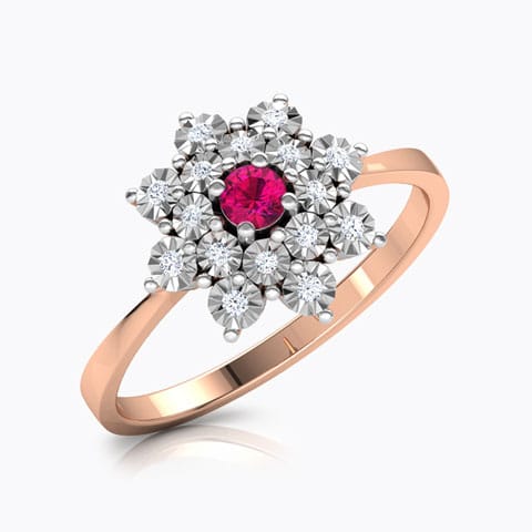 Bloom Miracle Plate Diamond Ring Diamond,Gemstone Rings 14 Karat Rose Gold Bloom Miracle Plate Diamond Ring
