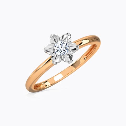 Blossom Miracle Plate Diamond Ring Diamond Rings 18 Karat Rose Gold Blossom Miracle Plate Diamond Ring
