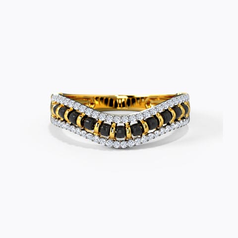 Trisha Mangalsutra Diamond Ring Diamond Rings 18 Karat Yellow Gold Trisha Mangalsutra Diamond Ring