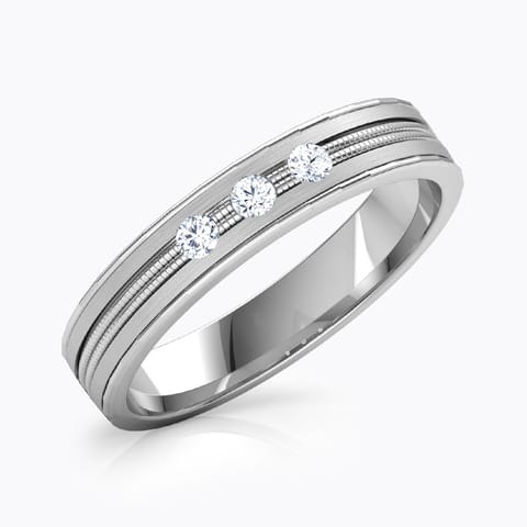 Pierre Platinum Band for Him Platinum,Diamond Rings Platinum 950 Platinum Pierre Platinum Band for Him